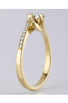 18ct Gold Solitaire Ring with Diamonds by SAVVIDIS (No 53)