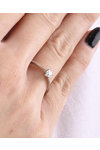 Μονόπετρο δαχτυλίδι SAVVIDIS από λευκόχρυσο 18Κ και διαμάντι (No 54)