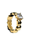 CHIARA FERRAGNI Cuoricino 18ct Gold Plated Ring with Heart (No 16)