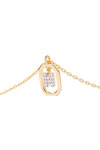 PDPAOLA Letters Mini Letter N Necklace made of 18ct-Gold-Plated Sterling Silver