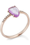 Ring 18ct Rose Gold with Sapphire and Diamonds SAVVIDIS (No 54)