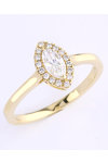 18ct Gold Engagement Ring with Diamond by Savvidis (Νο 54)