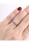 18ct Two-toned Gold Engagement Ring with Diamond by Savvidis (Νο 54)