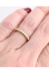 18ct Gold Eternity Ring with Diamond by SAVVIDIS (No 53)
