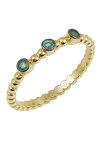 18ct Gold Ring with Emerald by Savvidis (No 54)
