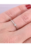 Μονόπετρο δαχτυλίδι SAVVIDIS από λευκόχρυσο 18Κ και διαμάντια (No 56)