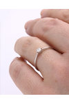 Μονόπετρο δαχτυλίδι SAVVIDIS από λευκόχρυσο 18Κ με διαμάντι (No 52)