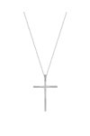 18ct White Gold Cross with Diamonds by FaCaD’oro