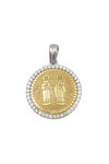 9ct Gold and White Gold Lucky Pendant by Ino&Ibo
