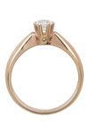Μονόπετρο δαχτυλίδι SAVVIDIS από ροζ χρυσό 14Κ με ζιργκόν (Νο 53)