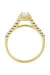 Μονόπετρο δαχτυλίδι SAVVIDIS από λευκόχρυσο 18Κ με διαμάντι (No 52,5)