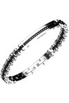 BIKKEMBERGS Classic Stainless Steel Bracelet with Diamonds