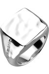 BIKKEMBERGS Hammer Stainless Steel Ring with Diamonds (No 23)