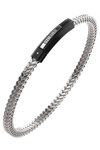 BIKKEMBERGS Spin Stainless Steel Bracelet with Diamonds