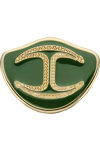 Καρφίτσα JUST CAVALLI Logo από ανοξείδωτο ατσάλι με σμάλτο