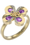 GUESS Amazing Blossom Stainless Steel Ring with Zircons (No 56)