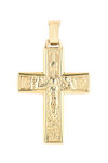 Βαπτιστικός σταυρός διπλής όψης SAVVIDIS από χρυσό 14Κ