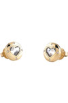 GUESS Rolling Hearts Stainless Steel Earrings with Zircons