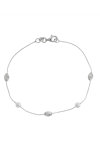 14ct White Gold Bracelet with Pearl by SAVVIDIS