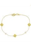 14ct Gold Bracelet with Pearl by SAVVIDIS