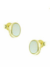 14ct Gold Earrings with Synthetic Opal by SAVVIDIS
