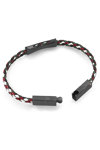 DUCATI CORSE Successo Stainless Steel and Leather Bracelet
