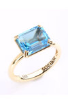 SOLEDOR 14ct Gold Ring with Topaz (Νο 54)