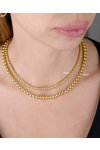 Gold Plated Sterling Silver Necklace by KIKI Beads Collection