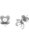 VOGUE Flower Sterling Silver Earrings