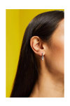 ESPRIT Belle Rhodium Plated Sterling Silver Hoop Earrings with Zircons