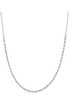 ESPRIT Cord Rhodium Plated Sterling Silver Necklace