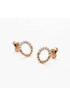 ESPRIT Endless Rose Gold Plated Sterling Silver Earrings with Zircons
