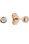 ESPRIT Purity Rose Gold Plated Sterling Silver Earrings with Zircons