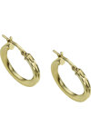 BREEZE Gold Plated Sterling Silver Hoop Earrings