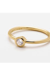 ESPRIT Purity Gold Plated Sterling Silver Ring with Zircons (Νο 54)