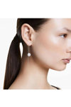 SWAROVSKI White Meteora drop earrings