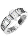 GUESS Hashtag Guess Stainless Steel Ring with Zircons