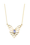 SOLEDOR 14ct Gold Necklace THE LOVE EFFECT with Sapphire