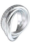 GUESS Perfect Stainless Steel Ring with Zircons (No 52)