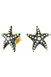 SWAROVSKI Multicolored Idyllia Stud Earrings Starfish (Small)