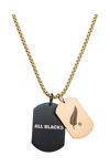 ALL BLACKS Mens Stainless Steel Necklace