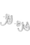 Σκουλαρίκια DOUKISSA NOMIKOU Double Drops Crawler Earrings Silver