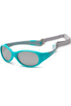 KOOLSUN Kids Sunglasses Flex Aqua Grey 0-3 Years Old