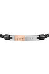 MORELLATO Moody Stainless Steel and Leather Bracelet with Crystals