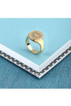LA PETITE STORY Stainess Steel Ring with Crystals (No 12)