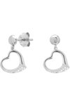 JCOU Wildheart Rhodium-Plated Sterling Silver Earrings with Zircons