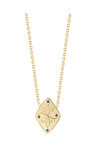14ct Gold Talisman Necklace with Zircons by TRIANTOS