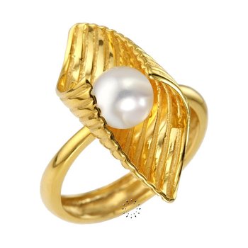Ring 14ct  Gold with Pearl