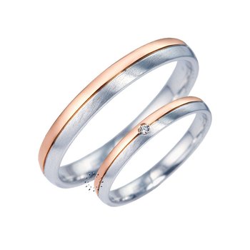 Wedding rings from 18ct Rose