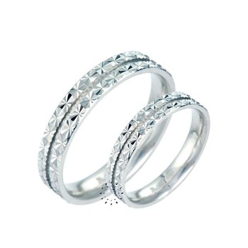 Wedding rings 14ct whitegold